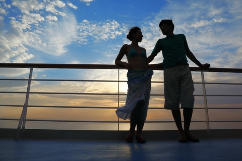 couple on cruise ship